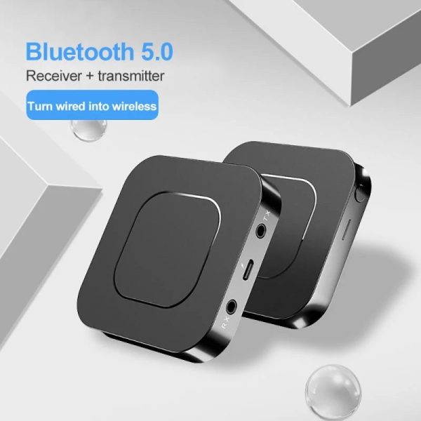 BT-13 2 in 1 Bluetooth 5.0 Audio Transmitter Receiver Lightweight Wireless Adapter for Computers Laptops Earphones Smart Phones MP3 CD Players on Sale