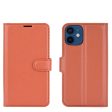 Litchi Texture Wallet Stand Leather Phone Cover for iPhone 12 mini Mobile Phone Accessories For Cheap