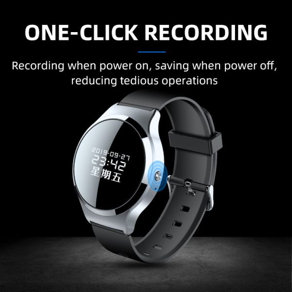 S8 16GB Voice Recorder Bracelet Digital Watch Sound Voice Password Encryption Audio Recorder for Lectures Meetings Interviews Classes Online Hot Sale