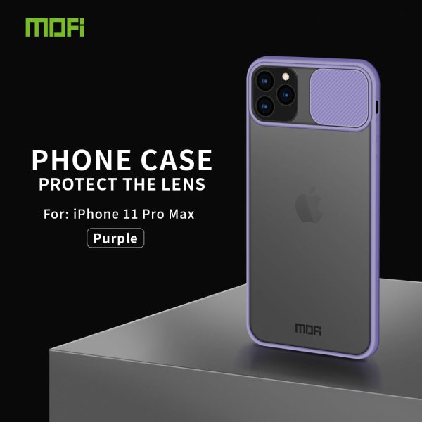 MOFI XINDUN Series Shockproof PC+TPU Back Case with Lens Protective Slide Shield for iPhone 11 Pro Max 6.5-inch For Discount