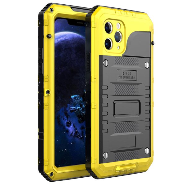 Shockproof Waterproof Plastic+Metal+Tempered Glass Phone Case for iPhone 11 Pro Max 6.5-inch Hot on Sale