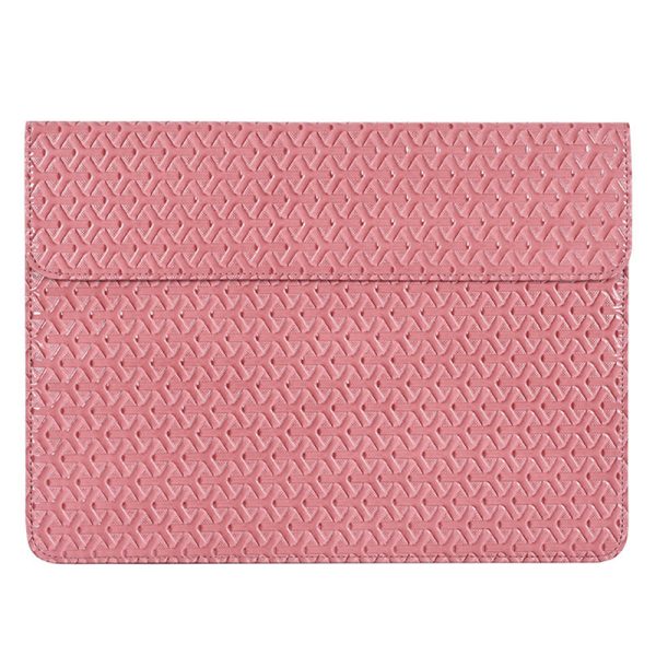 CANVASARTISAN EL30-01 Wear-resistant PU Leather 13 inch Laptop Carrying Case Scratch-proof Woven Texture Tablet Sleeve Bag with Magnetic Buckle For Discount