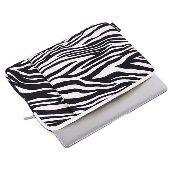 CANVASARTISAN H33-19 12  Notebook Computer Pouch for MacBook Air Waterproof Zebra Pattern Anti-scratch Laptop Protection Bag Cover on Sale