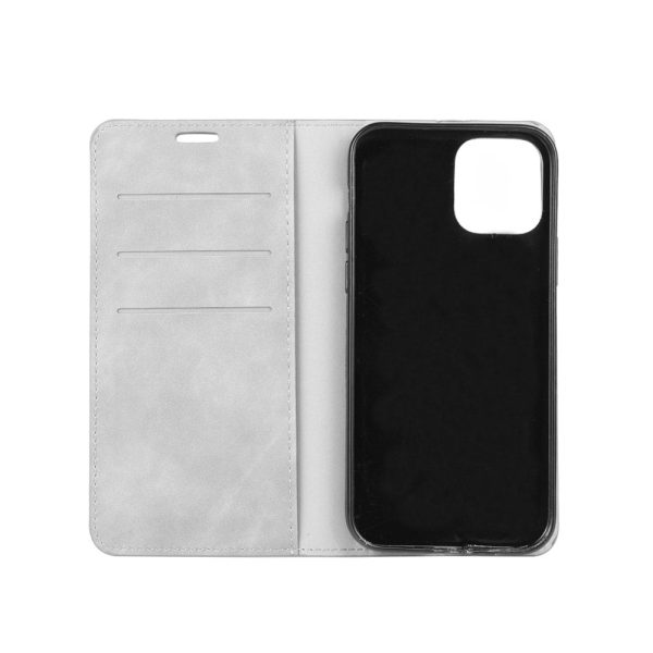 Silky Touch Leather Shell Wallet Stand Case for iPhone 12 Hot on Sale