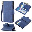 BF02 Silky Touch Feeling Wallet Leather Stand Phone Case with Zipper Pocket for iPhone 6 6s 4.7-inch Supply