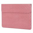 CANVASARTISAN EL30-01 Wear-resistant PU Leather 13 inch Laptop Carrying Case Scratch-proof Woven Texture Tablet Sleeve Bag with Magnetic Buckle For Discount