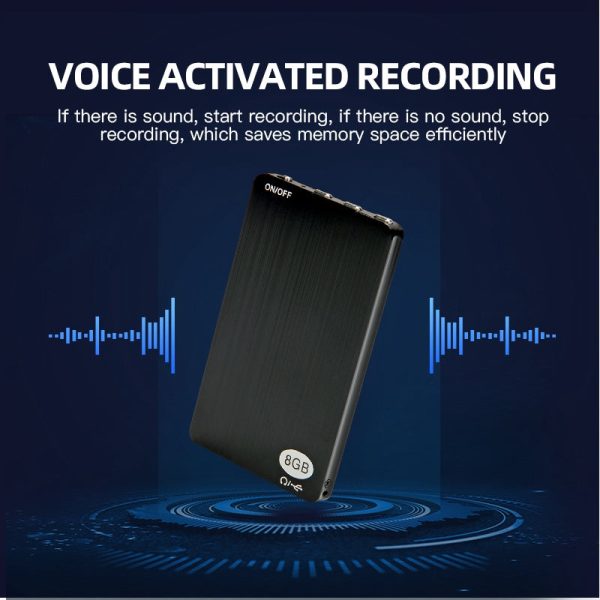 M2 16GB Intelligent Sound Reduction Voice Recorder Mini Audio Recording Storage Device with MP3 Playback for Lectures Meetings Classes Online now