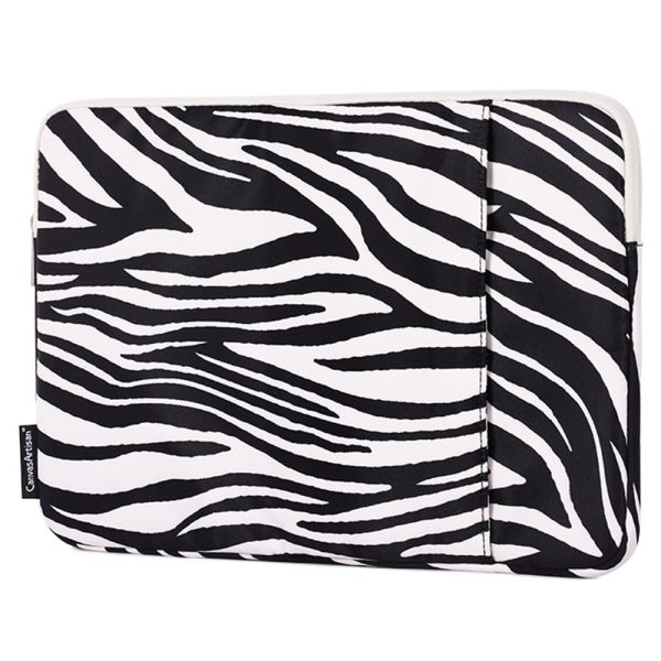 CANVASARTISAN H33-19 12  Notebook Computer Pouch for MacBook Air Waterproof Zebra Pattern Anti-scratch Laptop Protection Bag Cover on Sale