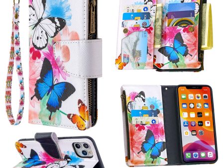 BF03 Pattern Printing Zipper Wallet Leather Phone Case for iPhone 11 Pro Max 6.5 inch For Sale