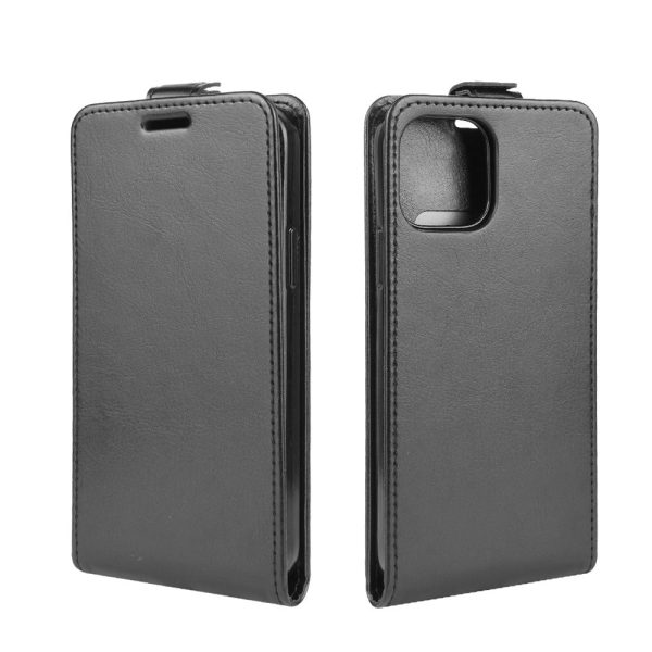 Vertical Flip Crazy Horse Leather Cell Phone Case for iPhone 12 mini For Sale