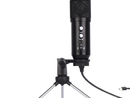 E102 192K Tripod USB Wired Condenser Microphone Professional Desktop Cardioid Mic for Recording Singing Teaching Gaming Live Broadcast Discount