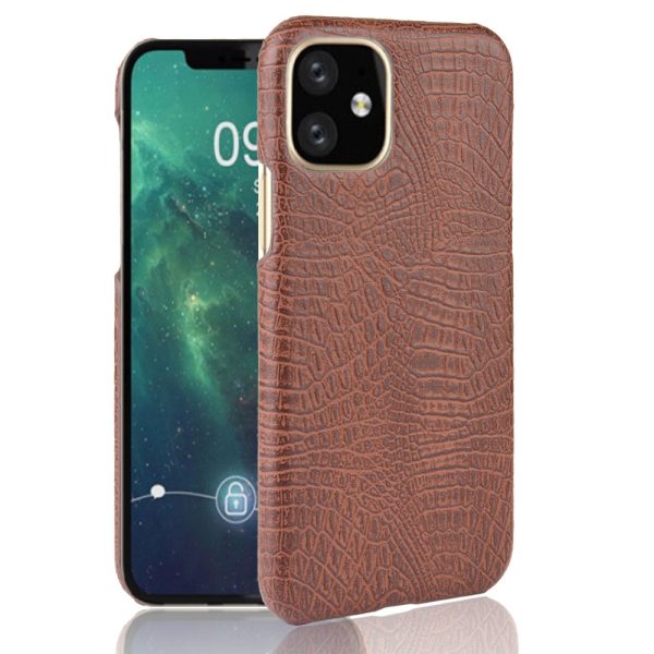 Crocodile Texture PU Leather Coated PC Hard Case for iPhone 11 Pro Max 6.5 inch (2019) For Cheap