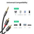 UGREEN 20779 0.5-Meter RCA Cable 3.5mm Male to 2RCA Male Y Splitter Stereo Audio Cable for Smartphones Speakers Tablets HDTV MP3 Players Online now