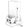 IPEGA PG-XBS011 Multifunctional Vertical Charging Station for Xbox Series S Game Controller Charging Dock with Headset Holder Cooling Fan Online now