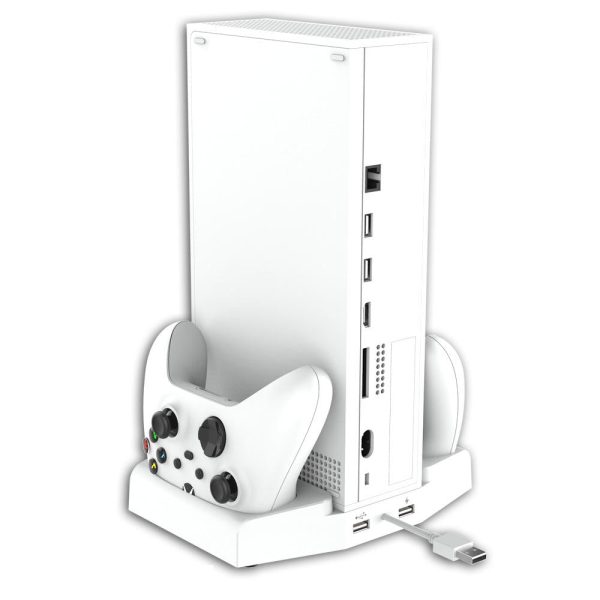 IPEGA PG-XBS011 Multifunctional Vertical Charging Station for Xbox Series S Game Controller Charging Dock with Headset Holder Cooling Fan Online now