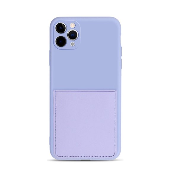 Soft Silicone Phone Protective Cover with Card Slot for iPhone 11 Pro Max 6.5 inch Sale