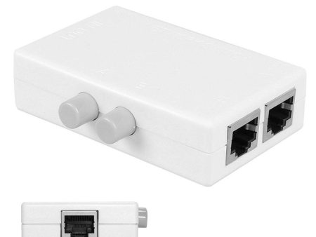 UTP STP 2 in 1 out 2 Ports RJ45 LAN CAT Network Switch Selector Internal External Networking Switcher Splitter Box Cheap