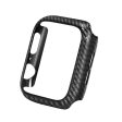 HAT PRINCE for Apple Watch Series 4   5   6 44mm   SE 44mm   SE (2022) 44mm Carbon Fiber Texture TPU Protective Case + 3D Full Size Curved Hot Bending HD Clear PET Film on Sale