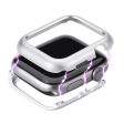 Magnetic Adsorption Metal Frame Bumper Shell for Apple Watch Series 4   5   6 44mm   SE 44mm   SE (2022) 44mm For Sale