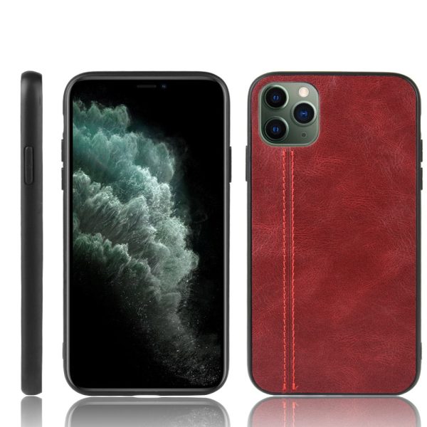 Leather Coated PC + TPU Hybrid Phone Cover Case for iPhone 11 Pro Max 6.5-inch Discount