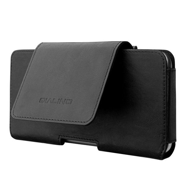 QIALINO Quality Cowhide Leather Holster Case Waist Bag for iPhone 11 Pro Max 6.5-inch Online now