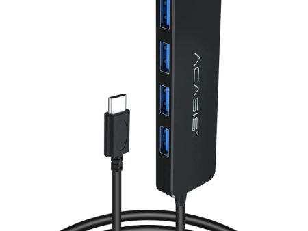 ACASIS AC3-L412 1.2m USB-C Hub Multi-Port 1 to 4 Type-C Splitter Converter Type-C to 4 USB3.0 Adapter Cable for Tablets Laptops Hot on Sale