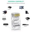 100Pcs UGREEN 60558 Cat6 RJ45 Connector Ethernet Cable Plugs 8P8C Crimp Modular UTP Network LAN Connectors Online now