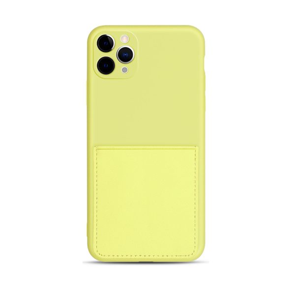 Soft Silicone Phone Protective Cover with Card Slot for iPhone 11 Pro Max 6.5 inch Sale