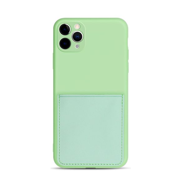 Soft Silicone Phone Protective Cover with Card Slot for iPhone 11 Pro Max 6.5 inch Sale