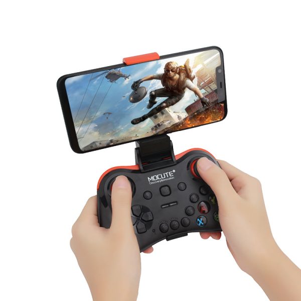 MOCUTE 056 Bluetooth Wireless Game Handle Android Joystick VR Joypad Mobile Controller for PUBG Smartphone TV Box PC + Support For Sale