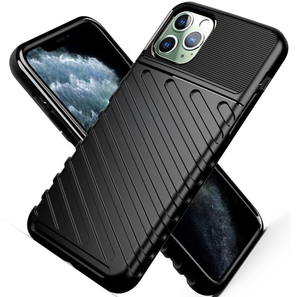 Thunder Series Twill Texture Soft TPU Back Case for iPhone 11 Pro Max 6.5 inch Discount