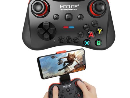 MOCUTE 056 Bluetooth Wireless Game Handle Android Joystick VR Joypad Mobile Controller for PUBG Smartphone TV Box PC + Support For Sale