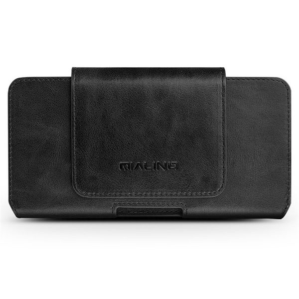 QIALINO Quality Cowhide Leather Holster Case Waist Bag for iPhone 11 Pro Max 6.5-inch Online now