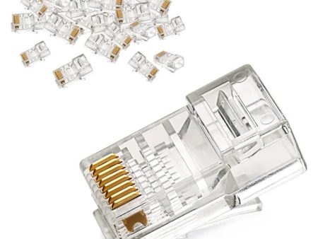 100Pcs UGREEN 60558 Cat6 RJ45 Connector Ethernet Cable Plugs 8P8C Crimp Modular UTP Network LAN Connectors Online now