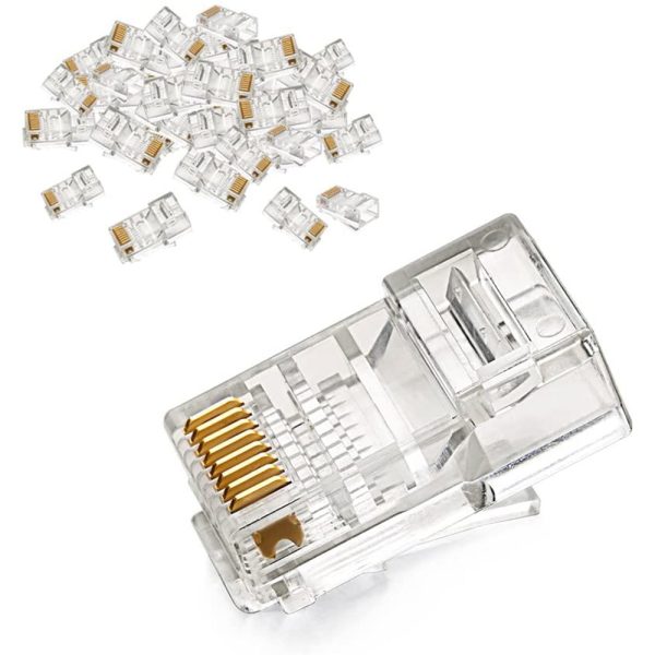 100Pcs UGREEN 60558 Cat6 RJ45 Connector Ethernet Cable Plugs 8P8C Crimp Modular UTP Network LAN Connectors Online now